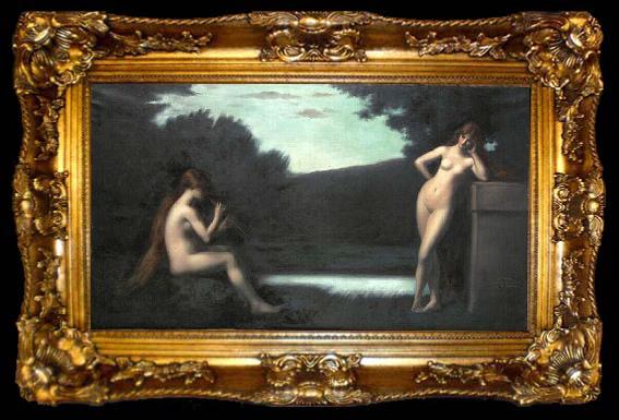 framed  Jean-Jacques Henner Nus feminins, ta009-2